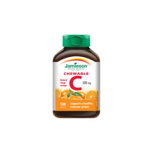 Jamieson Vitamin C 500 mg, žvečljive tablete z naravnim okusom pomaranče
