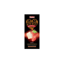 Bela čokolada z jagodami, 125g