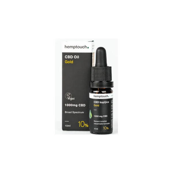 Hemptouch gold CBD kapljice 10 % (1000 mg CBD) 10ml – Trgovina Sivka