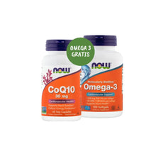 Now AKCIJA koencim q10 30mg + Omega 3 gratis