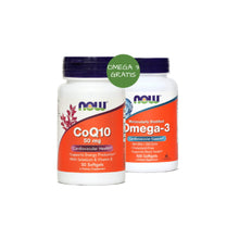 NOW Koencim Q10 50 mg, 50 kapsul + GRATIS Omega 3 1000 mg, 100 kapsul